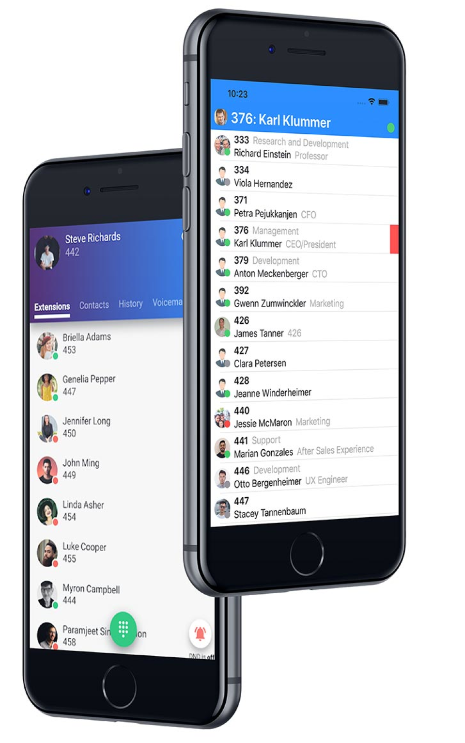 screenshot of Vodia PBX
